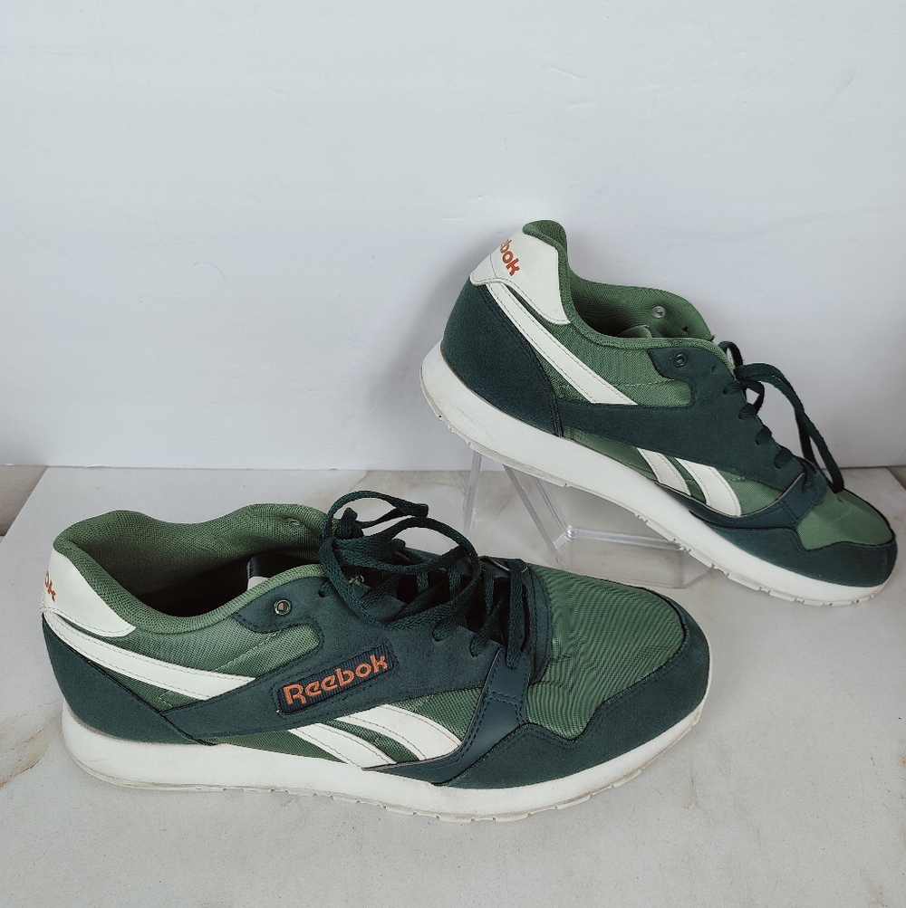 Reebok Ultra Flash Men's Green Canvas Lace Up Lifestyle Sneakers, 12